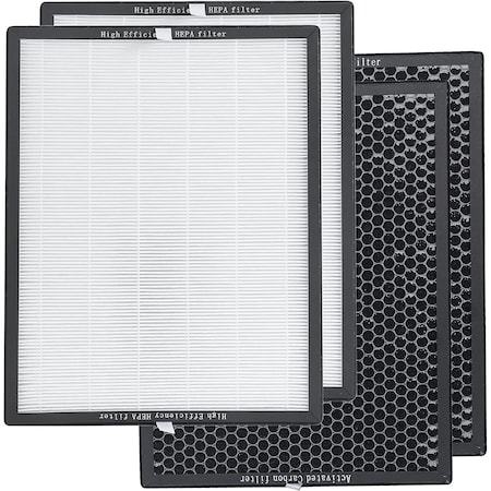 Black & Decker Replacement Air Purifier Filter BLACK + DECKER, Dual HEPA & Activated Carbon Filter, BAPUV250 AF4